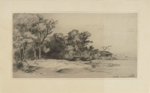 Landscape with a farm
