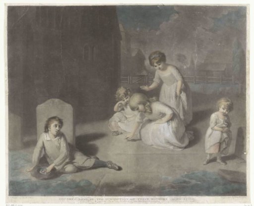 Children in a Cemetery