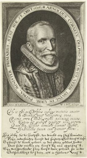 Portrait of preacher Arnold Cornelisz. Crusius, aged 58