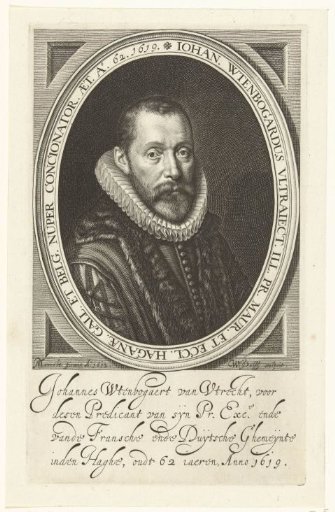 Portrait of Johannes Wtenbogaert, aged 62