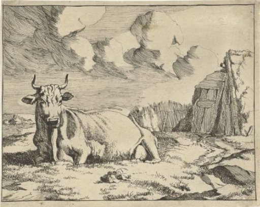 Lying cow