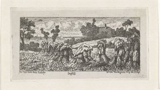 Landscape with sheaves of corn