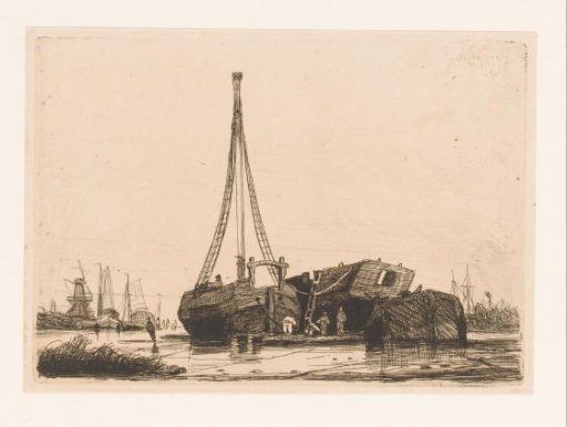 Gunboats in the dock at Antwerp