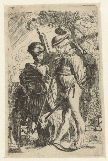 Cannonier and market woman