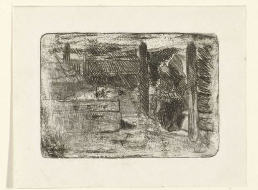 Children by the pigsty