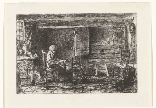 Two figures in an interior