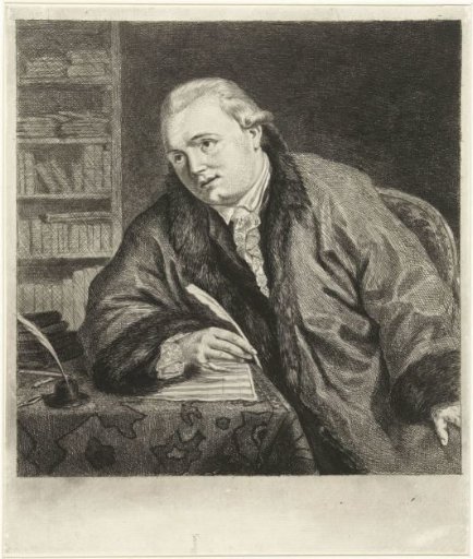 Portrait of the composer and etcher Johan Antoni Kauclitz Colizzi