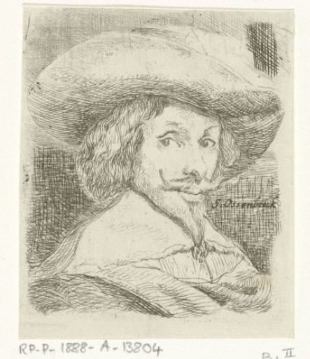 Self-portrait with hat