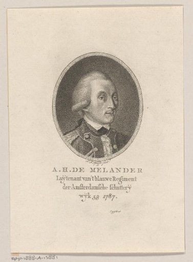 Portrait of August Hendrik de Melander