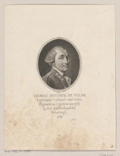 Portrait of George Hendrik de Wilde