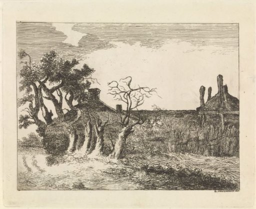 Willows near a Farm