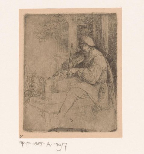 Musician playing the violin