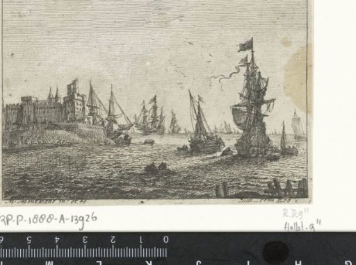 Seaport with ships