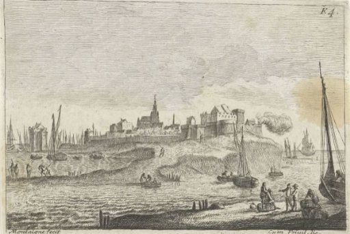 Town on a peninsula