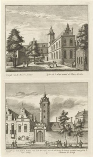Two Views of Alkmaar with the New Doelen and the Hof van Sonoy