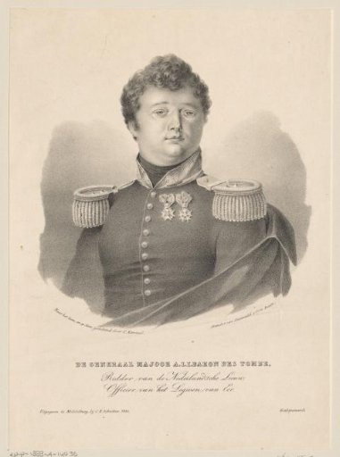 Portrait of Andries Jan Jacob des Tombe