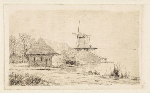 Barn and mill by the water