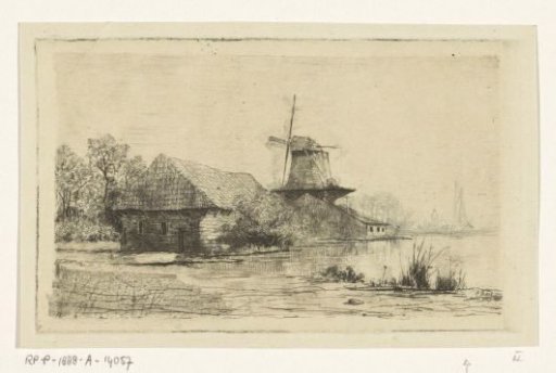 Barn and mill by the water