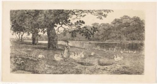 Geese by the water
