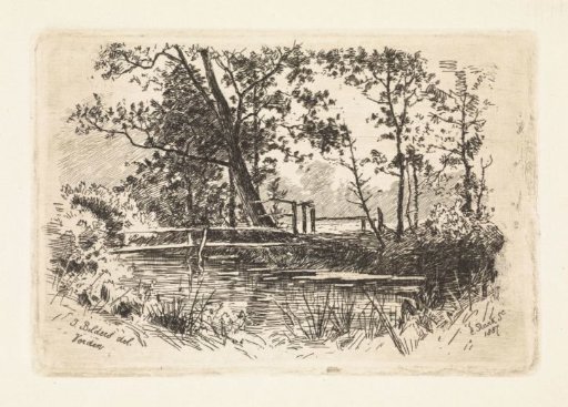 Landscape with ditch