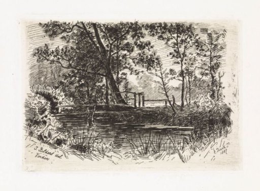 Landscape with ditch