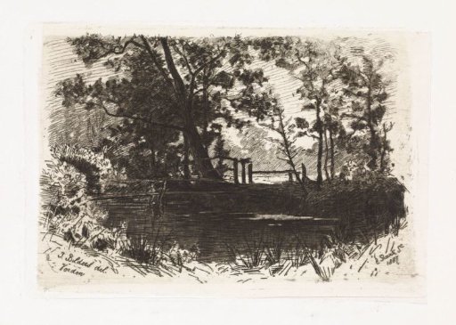 Landscape with ditch