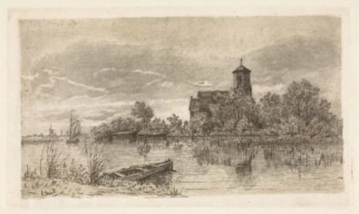 View of the Saint Urbanus Church at Bovenkerk