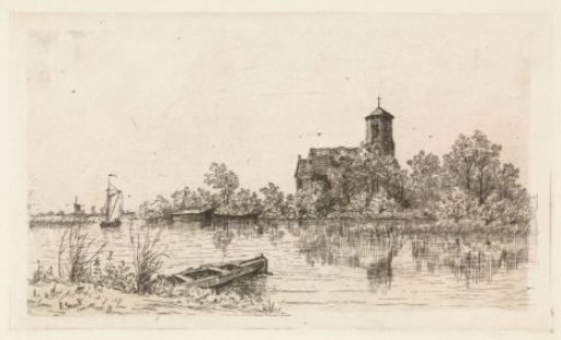 View of the Saint Urbanus Church at Bovenkerk