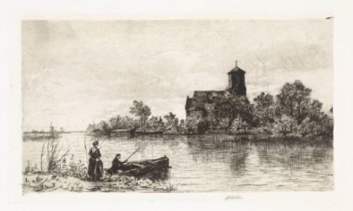 View of the Saint Urbanus Church at Bovenkerk