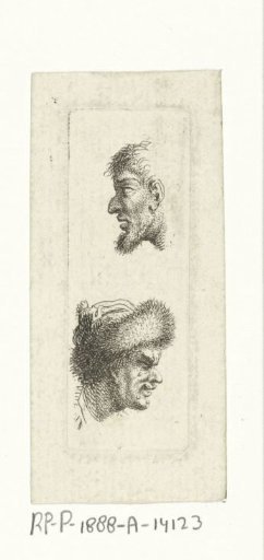 Study of two male heads