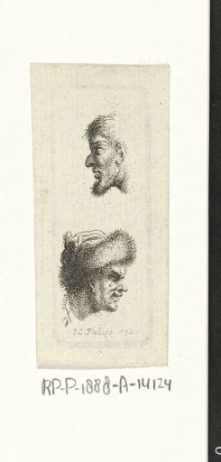 Study of two male heads