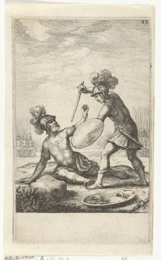 Battle between two ancient generals