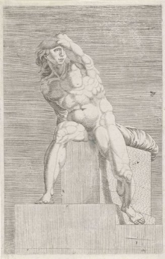 Seated Nude from the Sistine Chapel