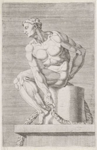 Seated Nude from the Sistine Chapel