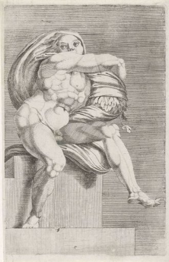Seated Nude from the Sistine Chapel