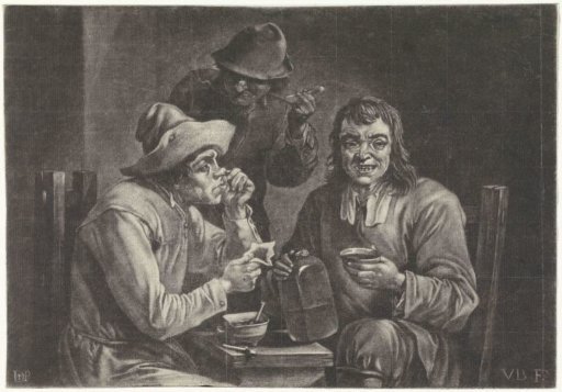Men Snuffing, Drinking and Smoking