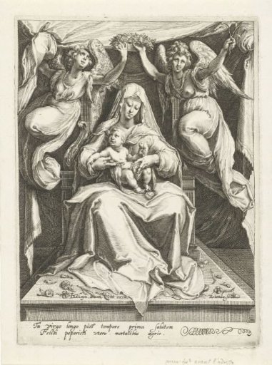 Enthroned Madonna with Child