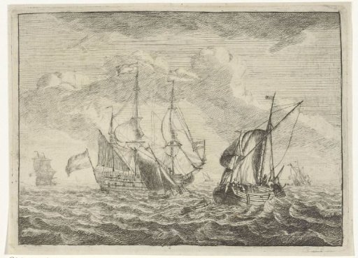 Seascape with two- and three-masters