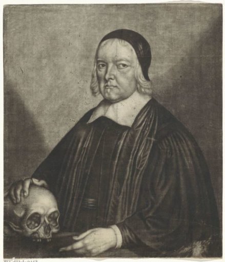 Portrait of Timothy Cruso with a Skull