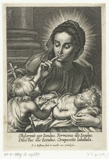 Mary with sleeping Christ Child and John the Baptist