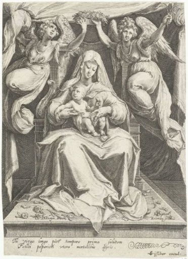 Enthroned Madonna with Child