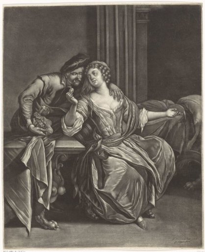 Young Woman Accepting Money from a Man