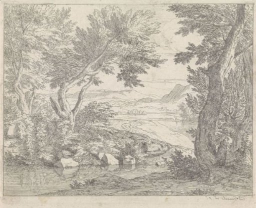 Landscape with a brook
