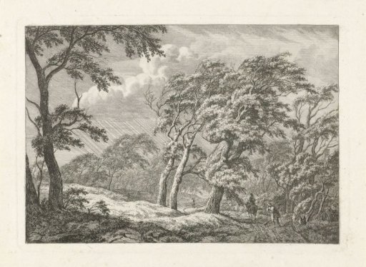 Landscape with storm and rain