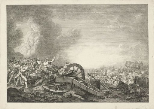 Landscape with a battle