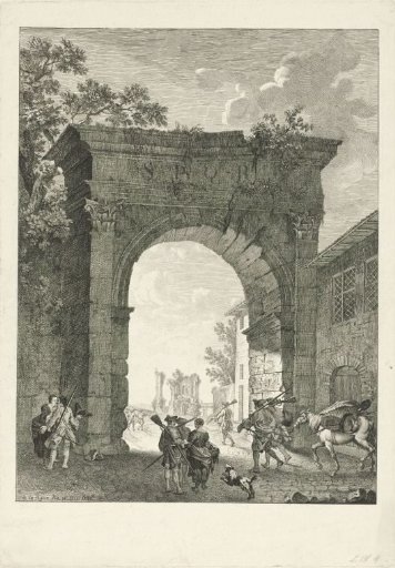 Soldiers at a city gate