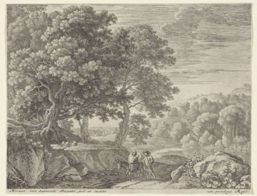 Holy Family with Donkey and Cherubim