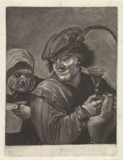 Man with a jug and a wine glass (variant A)