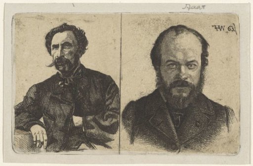 Portraits of Samuel Verveer and Jan Weissenbruch