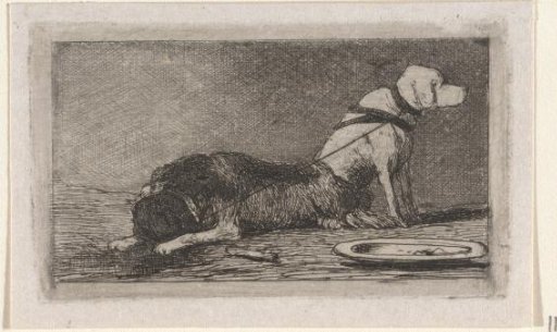 Two bound dogs